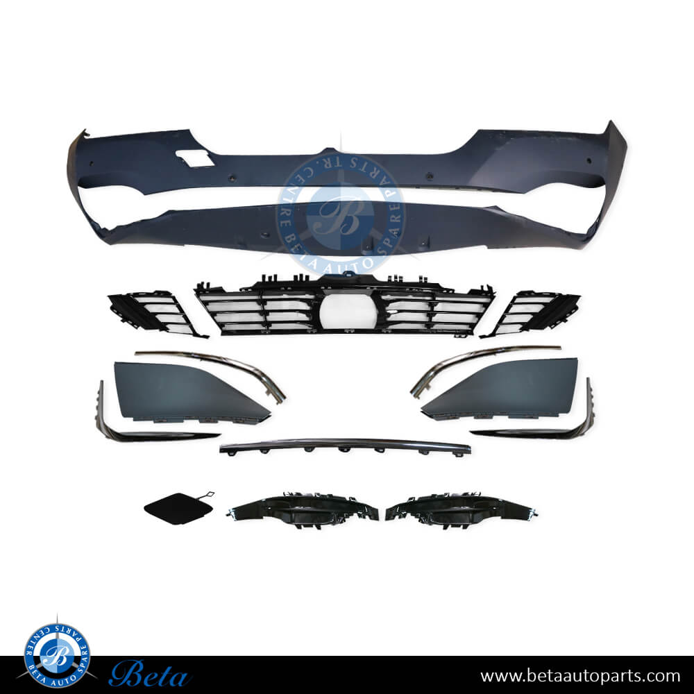 Front Bumper with PDC with ACC with Park Assist with Remote Parking for BMW 7 Series G11/G12 LCI 2020-2022 models, Part Number 51119466571 Front Bumper with PDC with ACC with Park Assist with Remote Parking for BMW 7 Series G11/G12 LCI 2020-2022 models, Part Number 51119466571